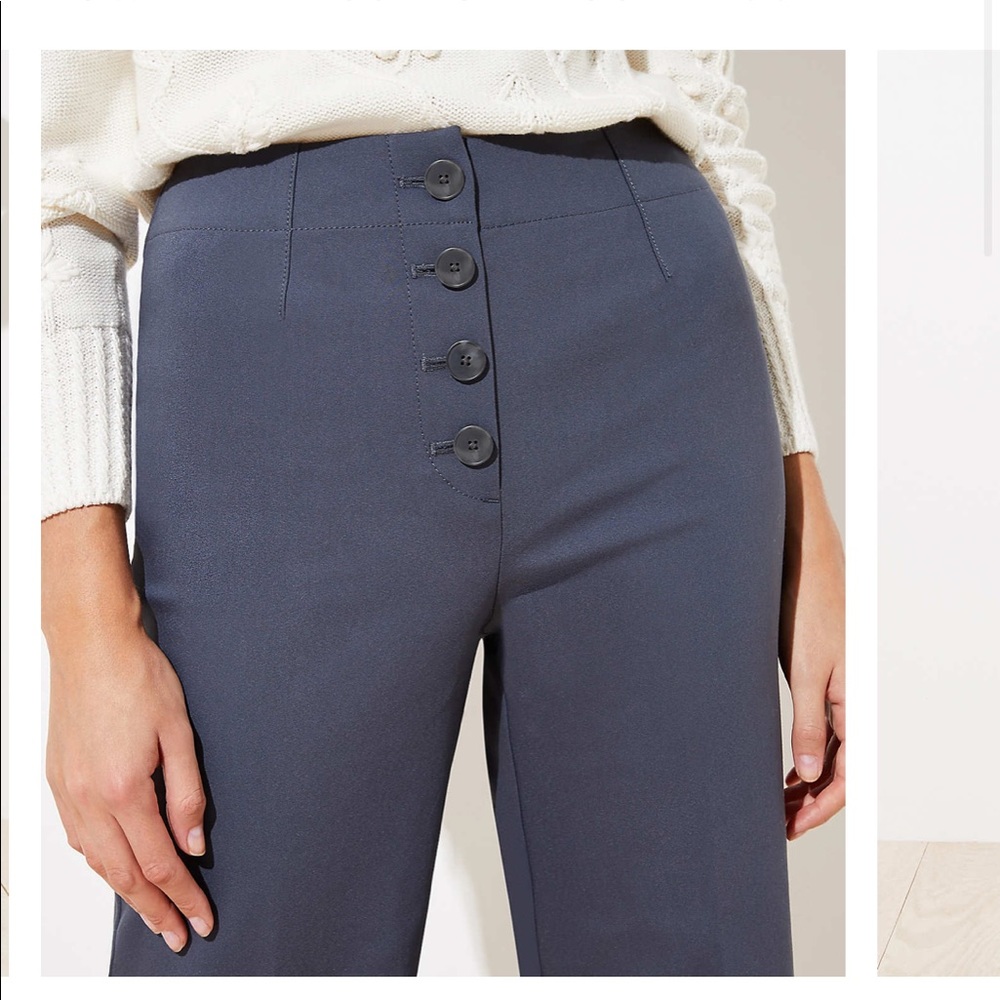 LOFT High Waist Bottom Pants